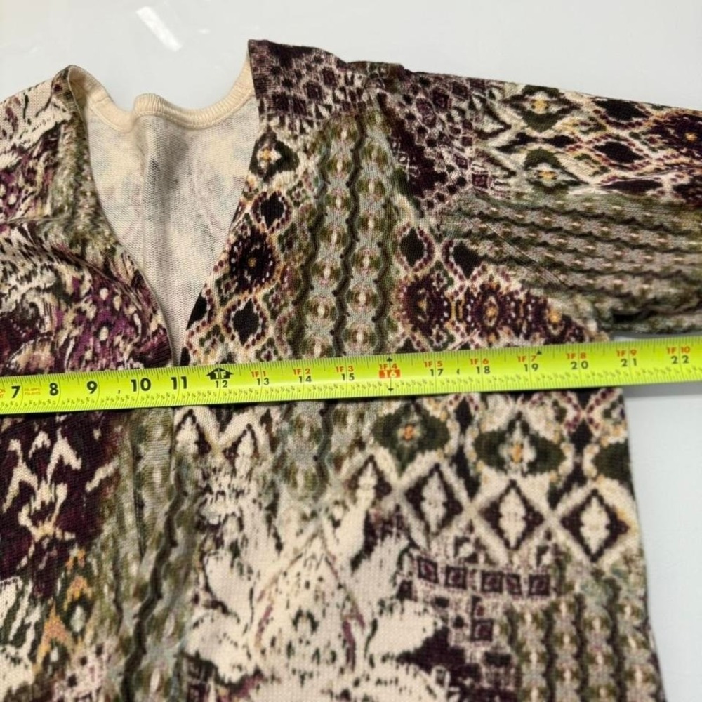 Vintage-Feel Tribal Knit‎ Cardigan | Cozy Boho - Picture 3 of 6